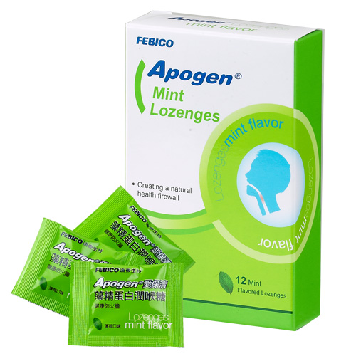 Apogen Mint Lozenge, denní ochrana před chřipkou a virem od Febico